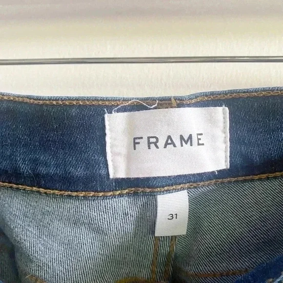 Frame dark‎ wash le skinny de Jeanne jeans 31 - Picture 3 of 5